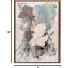 image:imageKate and Laurel Sylvie Painted Flow I Framed Canvas Wall Art by Amy Lighthall 28x38 Gold Modern Abstract Painted Brushstrokes Art for WallGold