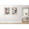 image:imageKate and Laurel Sylvie Painted Flow I Framed Canvas Wall Art by Amy Lighthall 28x38 Gold Modern Abstract Painted Brushstrokes Art for WallNatural