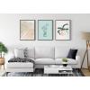 image:imageKate and Laurel Sylvie Palms Framed Canvas Wall Art by Alicia Schultz 18x24 Gray Tropcal Beachy Art for Wall