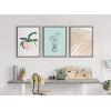 image:imageKate and Laurel Sylvie Palms Framed Canvas Wall Art by Alicia Schultz 18x24 Gray Tropcal Beachy Art for Wall