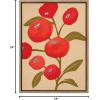 image:imageKate and Laurel Sylvie Persimmon Framed Canvas Wall Art by Emma Daisy 18x24 Gold Simple Floral Botanical Wall DcorGold