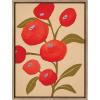 image:imageKate and Laurel Sylvie Persimmon Framed Canvas Wall Art by Emma Daisy 18x24 Gold Simple Floral Botanical Wall DcorGold