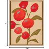 image:imageKate and Laurel Sylvie Persimmon Framed Canvas Wall Art by Emma Daisy 18x24 Gold Simple Floral Botanical Wall DcorNatural