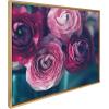 image:imageKate and Laurel Sylvie Pink Flower Bouquet Framed Canvas Wall Art by Kristy Campbell 18x24 GoldGold