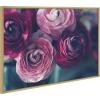 image:imageKate and Laurel Sylvie Pink Flower Bouquet Framed Canvas Wall Art by Kristy Campbell 18x24 GoldGold