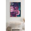 image:imageKate and Laurel Sylvie Pink Flower Bouquet Framed Canvas Wall Art by Kristy Campbell 18x24 GoldGold