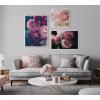 image:imageKate and Laurel Sylvie Pink Flower Bouquet Framed Canvas Wall Art by Kristy Campbell 18x24 GoldWhite