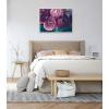 image:imageKate and Laurel Sylvie Pink Flower Bouquet Framed Canvas Wall Art by Kristy Campbell 18x24 GoldWhite