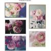 image:imageKate and Laurel Sylvie Pink Flower Bouquet Framed Canvas Wall Art by Kristy Campbell 18x24 GoldWhite