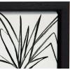image:imageKate and Laurel Sylvie Plant Kingdom Framed Linen Textured Canvas Wall Art by Teju Reval 23x33 Black Whimsical Botanical Wall Decor
