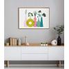 image:imageKate and Laurel Sylvie Plant Play Framed Canvas Wall Art by Duchess Plum 23x33 Natural Colorful Floral Art for Wall33L x 23W