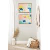 image:imageKate and Laurel Sylvie Pop of Color I and II Framed Canvas Wall Art Set by Amy Lighthall 2 Piece Set 18x24 Gold Modern Abstract Painted Brushstrokes Art for Wall