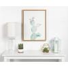 image:imageKate and Laurel Sylvie Prickly Pear Cactus Framed Canvas Wall Art by Simon Te Tai 18x24 Natural
