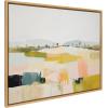 image:imageKate and Laurel Sylvie Quaint Vista I Framed Canvas Wall Art by Amy Lighthall 18x40 Natural Modern Abstract Landscape Art for WallNatural