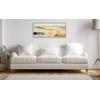 image:imageKate and Laurel Sylvie Quaint Vista I Framed Canvas Wall Art by Amy Lighthall 18x40 Natural Modern Abstract Landscape Art for WallNatural