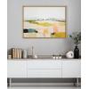 image:imageKate and Laurel Sylvie Quaint Vista I Framed Canvas Wall Art by Amy Lighthall 18x40 Natural Modern Abstract Landscape Art for WallNatural
