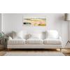 image:imageKate and Laurel Sylvie Quaint Vista I Framed Canvas Wall Art by Amy Lighthall 18x40 Natural Modern Abstract Landscape Art for WallWhite