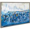 image:imageKate and Laurel Sylvie Queen Elizabeth II Framed Canvas Wall Art by Leah Nadeau 23x33 Gray Decorative Modern Abstract Art Print for WallGray