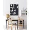 image:imageKate and Laurel Sylvie Quiet Jungle 1 Framed Canvas Wall Art by Kelly Knaga 23x33 Natural Chic Abstract Art for WallBlack