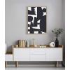 image:imageKate and Laurel Sylvie Quiet Jungle 1 Framed Canvas Wall Art by Kelly Knaga 23x33 Natural Chic Abstract Art for WallNatural