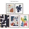 image:imageKate and Laurel Sylvie Quiet Jungle 1 Framed Canvas Wall Art by Kelly Knaga 23x33 Natural Chic Abstract Art for WallNatural