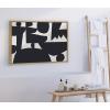 image:imageKate and Laurel Sylvie Quiet Jungle 1 Framed Canvas Wall Art by Kelly Knaga 23x33 Natural Chic Abstract Art for WallNatural