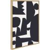 image:imageKate and Laurel Sylvie Quiet Jungle 1 Framed Canvas Wall Art by Kelly Knaga 23x33 Natural Chic Abstract Art for WallNatural