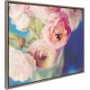 image:imageKate and Laurel Sylvie Ranunculus in Blue Framed Canvas Wall Art by Kristybee 28x38 Gray