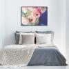 image:imageKate and Laurel Sylvie Ranunculus in Blue Framed Canvas Wall Art by Kristybee 28x38 Gray