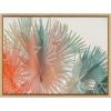 image:imageKate and Laurel Sylvie Red Hot Summer Framed Canvas Wall Art by Alicia Bock 18x24 Natural Palm Tree Photography Art for Wall