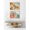 image:imageKate and Laurel Sylvie Red Hot Summer Framed Canvas Wall Art by Alicia Bock 18x24 Natural Palm Tree Photography Art for Wall