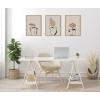 image:imageKate and Laurel Sylvie Relaxed Retro Illustrated Botanical Vase Framed Canvas Wall Art Set by The Creative Bunch Studio 3 Piece Set Natural Scandi Plant Vase Art for Wall