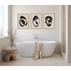 image:imageKate and Laurel Sylvie Retro Midcentury Modern Abstract Graphic Shapes Framed Canvas Wall Art Set by The Creative Bunch Studio 3 Piece Set NaturalNatural