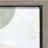 image:imageKate and Laurel Sylvie Sahara Gray 2 Framed Canvas Wall Art by Alexander Ginzburg 18x24 Gray Geometric Abstract Art for WallGray