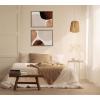 image:imageKate and Laurel Sylvie Shapes I and II Framed Canvas Wall Art Set by Amy Lighthall Set of 2 18x24 Gold Decorative Abstract Art Print for WallGold