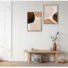 image:imageKate and Laurel Sylvie Shapes I and II Framed Canvas Wall Art Set by Amy Lighthall Set of 2 18x24 Gold Decorative Abstract Art Print for WallGold
