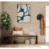 image:imageKate and Laurel Sylvie Simple Romantic Line Art Drawing 2 Tan and Teal Framed Canvas Wall Art by The Creative Bunch Studio 23x33 Gold Modern Abstract Body Line Drawing Wall DecorNatural