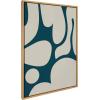 image:imageKate and Laurel Sylvie Simple Romantic Line Art Drawing 2 Tan and Teal Framed Canvas Wall Art by The Creative Bunch Studio 23x33 Gold Modern Abstract Body Line Drawing Wall DecorNatural