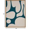 image:imageKate and Laurel Sylvie Simple Romantic Line Art Drawing 2 Tan and Teal Framed Canvas Wall Art by The Creative Bunch Studio 23x33 Gold Modern Abstract Body Line Drawing Wall DecorNatural
