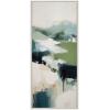 image:imageKate and Laurel Sylvie Skyline II Framed Canvas Wall Art by Amy Lighthall 18x40 White Modern Abstract Landscape Art for WallWhite
