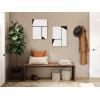 image:imageKate and Laurel Sylvie Sleek Luxe Minimalist Black and White Abstract Framed Canvas Wall Art Set by The Creative Bunch Studio 2 piece 18x24 Natural Simple Minimal Art Set for WallNatural