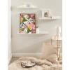 image:imageKate and Laurel Sylvie Softly Framed Canvas Wall Art by Mia Charro 18x24 Gold Modern Fun Abstract Colorful Botanical Flower Art for WallGold