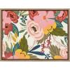 image:imageKate and Laurel Sylvie Softly Framed Canvas Wall Art by Mia Charro 18x24 Gold Modern Fun Abstract Colorful Botanical Flower Art for WallGold