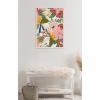 image:imageKate and Laurel Sylvie Softly Framed Canvas Wall Art by Mia Charro 18x24 Gold Modern Fun Abstract Colorful Botanical Flower Art for WallWhite