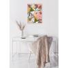 image:imageKate and Laurel Sylvie Softly Framed Canvas Wall Art by Mia Charro 18x24 Gold Modern Fun Abstract Colorful Botanical Flower Art for WallWhite