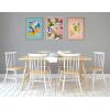 image:imageKate and Laurel Sylvie Softly Framed Canvas Wall Art by Mia Charro 18x24 Gold Modern Fun Abstract Colorful Botanical Flower Art for WallWhite