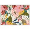 image:imageKate and Laurel Sylvie Softly Framed Canvas Wall Art by Mia Charro 18x24 Gold Modern Fun Abstract Colorful Botanical Flower Art for WallWhite