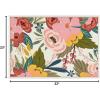 image:imageKate and Laurel Sylvie Softly Framed Canvas Wall Art by Mia Charro 18x24 Gold Modern Fun Abstract Colorful Botanical Flower Art for WallWhite