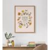 image:imageKate and Laurel Sylvie Some Old Fashioned Things Framed Canvas Wall Art by Valerie McKeehan of Lily and Val 18x24 Natural Whimsical Floral Art Piece for Wall