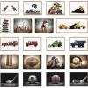 image:imageKate and Laurel Sylvie Sparky Space Robot No 4 Rocket and Robbey Robot Black and White Set Framed Canvas Wall Art Set by Saint and Sailor Studios 3 Piece Set Natural Retro Toy Art Set for Wall